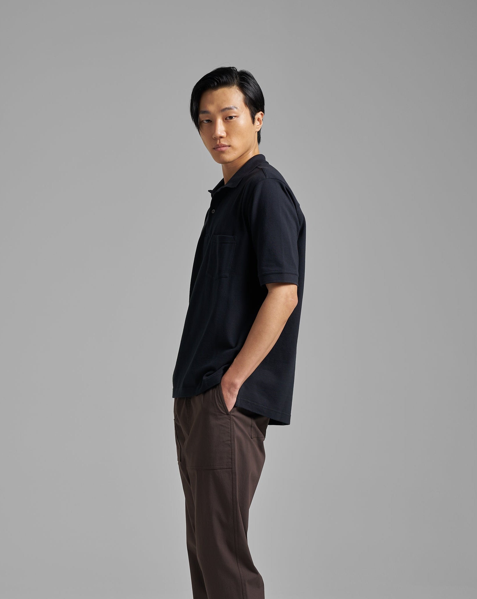 Short Sleeve Pique Pocket Polo