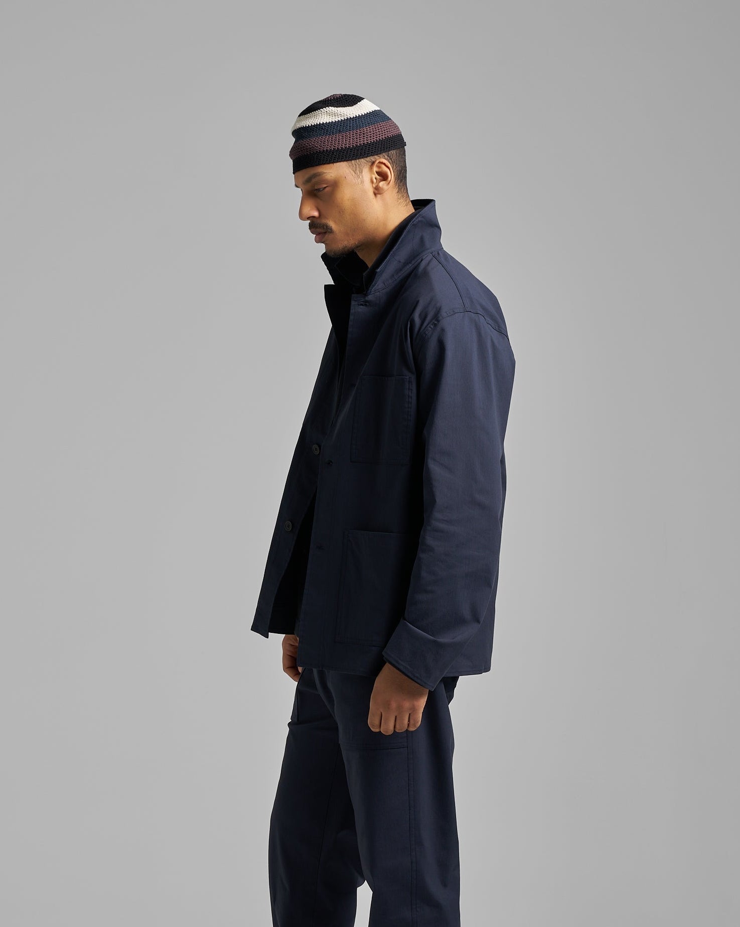 Lightweight Poplin Utility Jacket