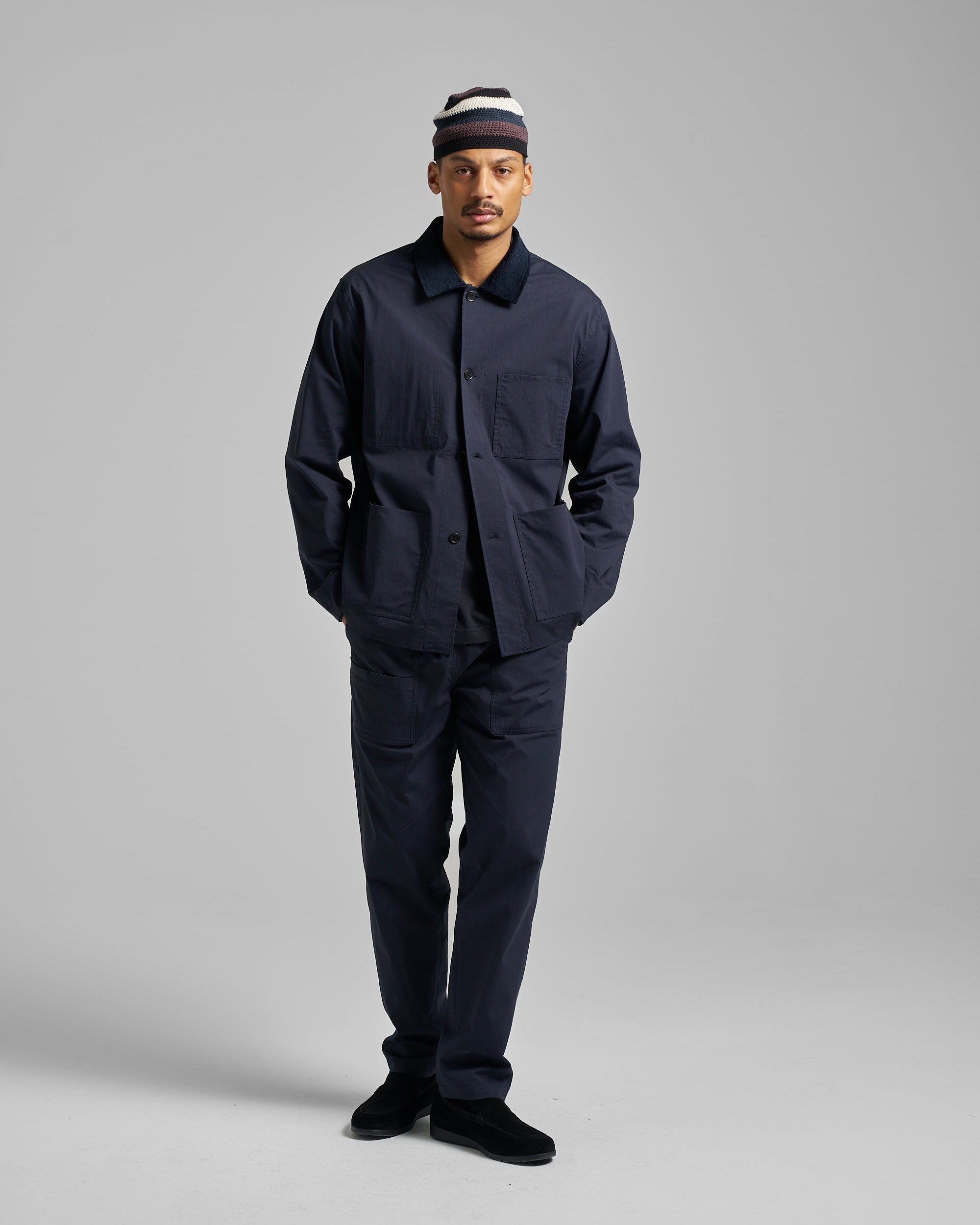 Lightweight Poplin Utility Jacket