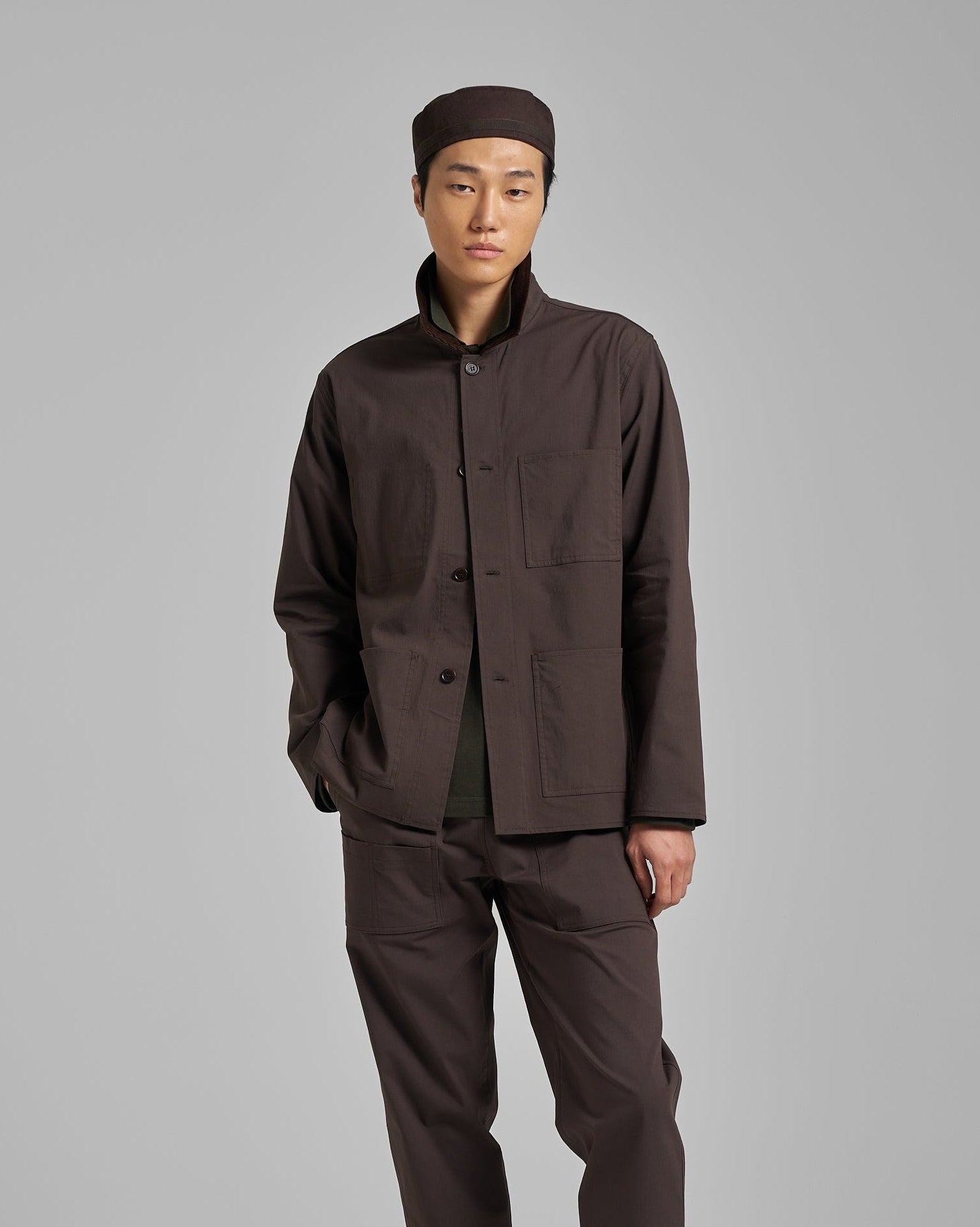 Lightweight Poplin Utility Jacket