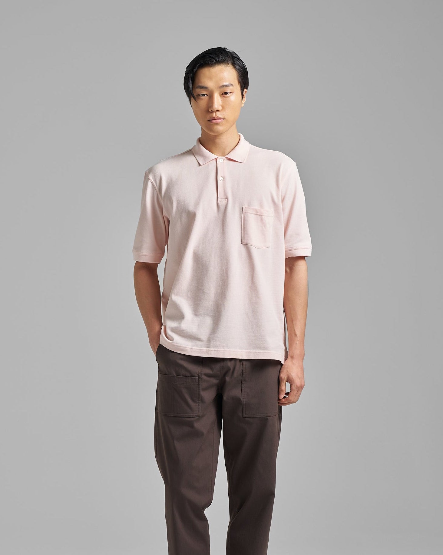 Short Sleeve Pique Pocket Polo