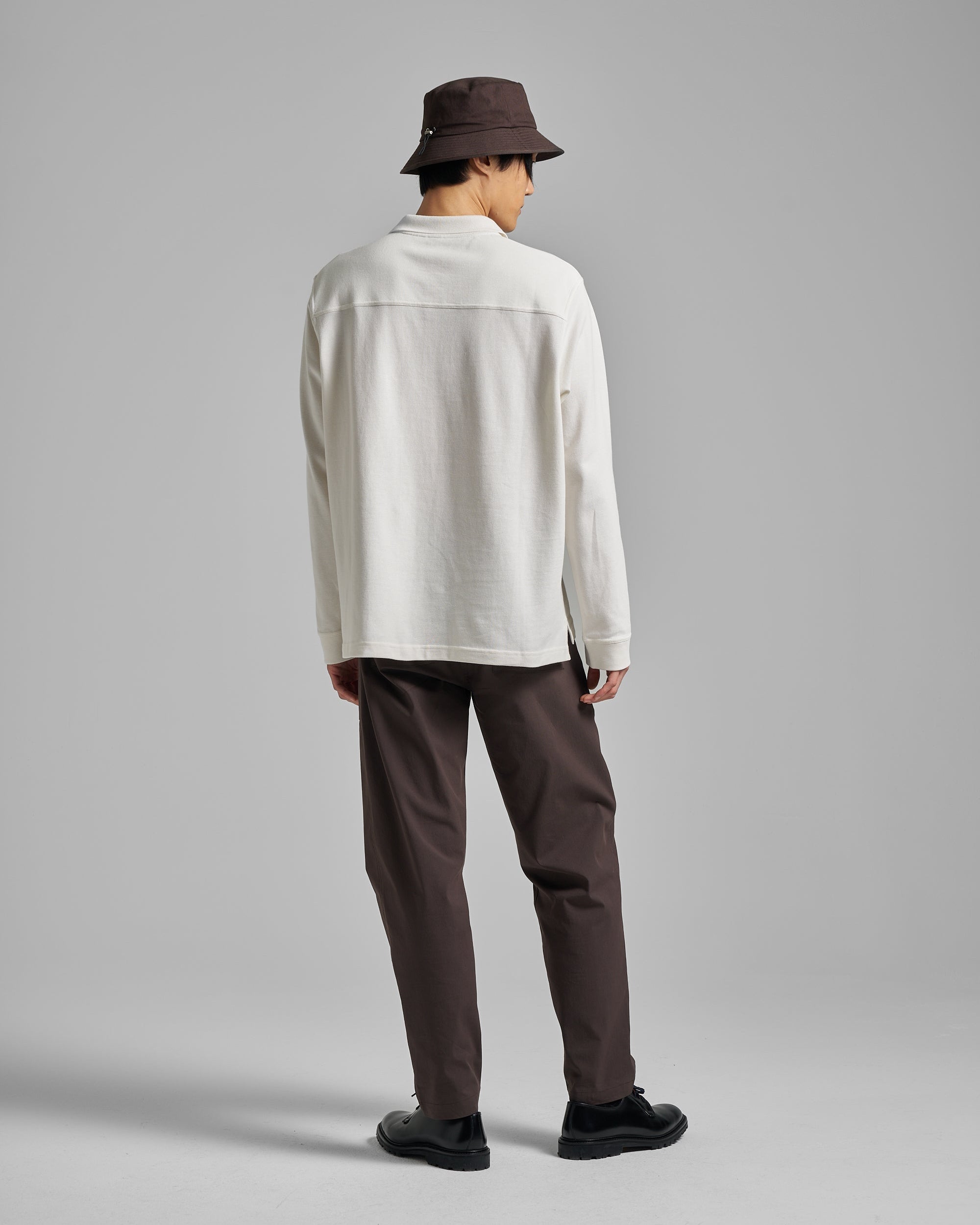 Long Sleeve Pique Pocket Polo