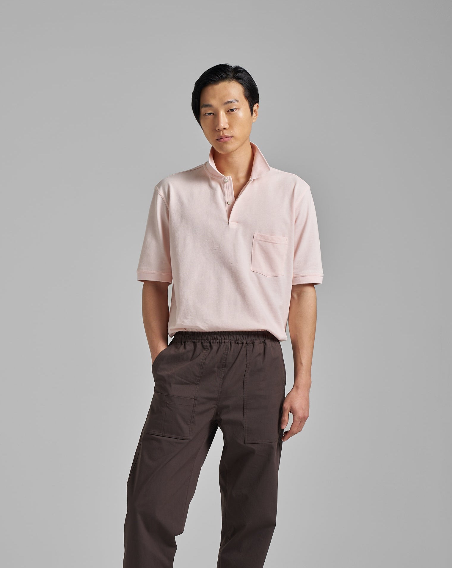 Short Sleeve Pique Pocket Polo