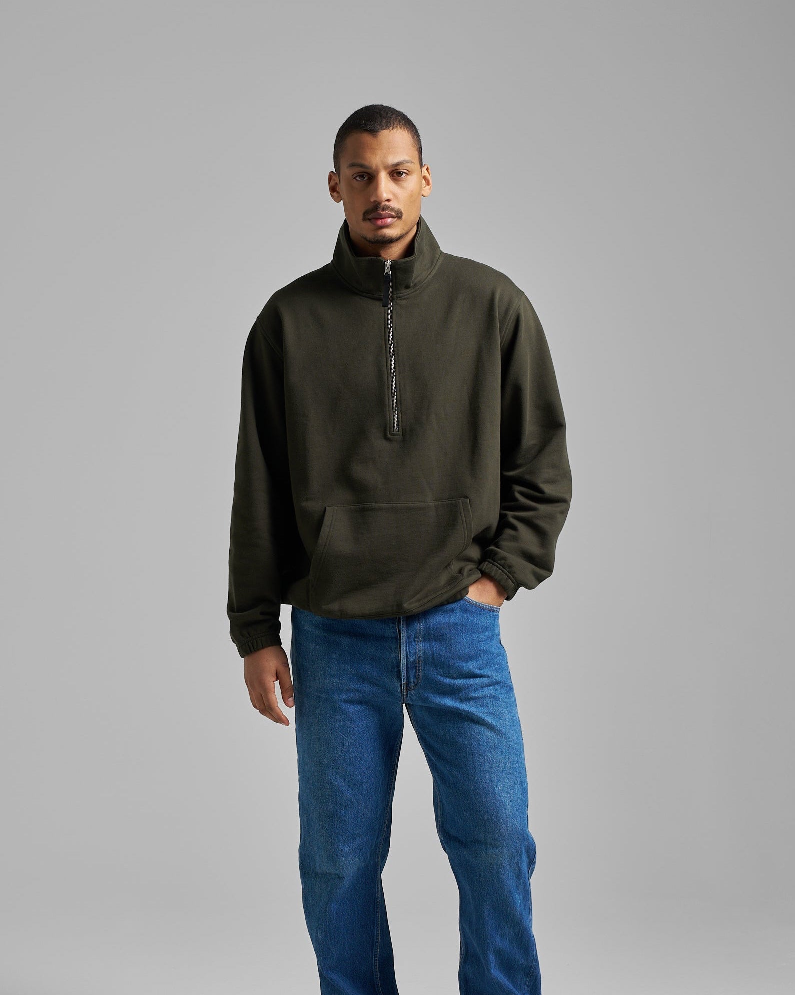 Half Zip Loopback Sweatshirt – Velardi