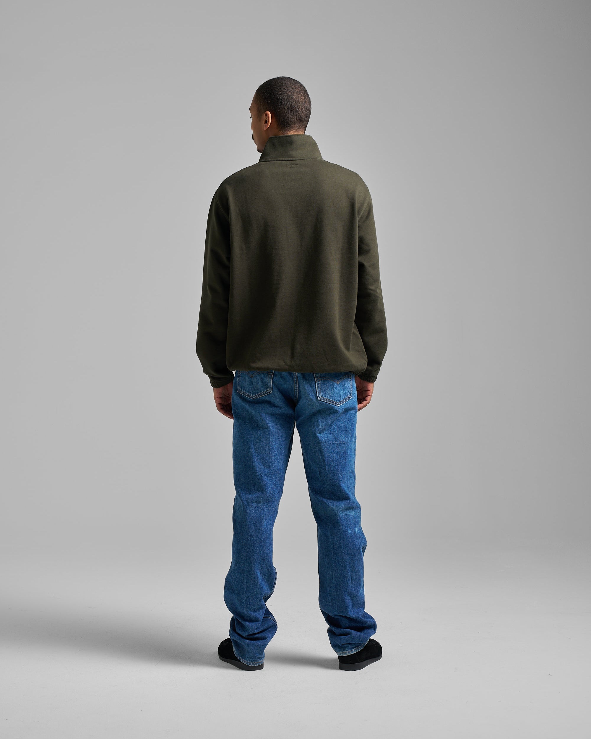 Half Zip Loopback Sweatshirt