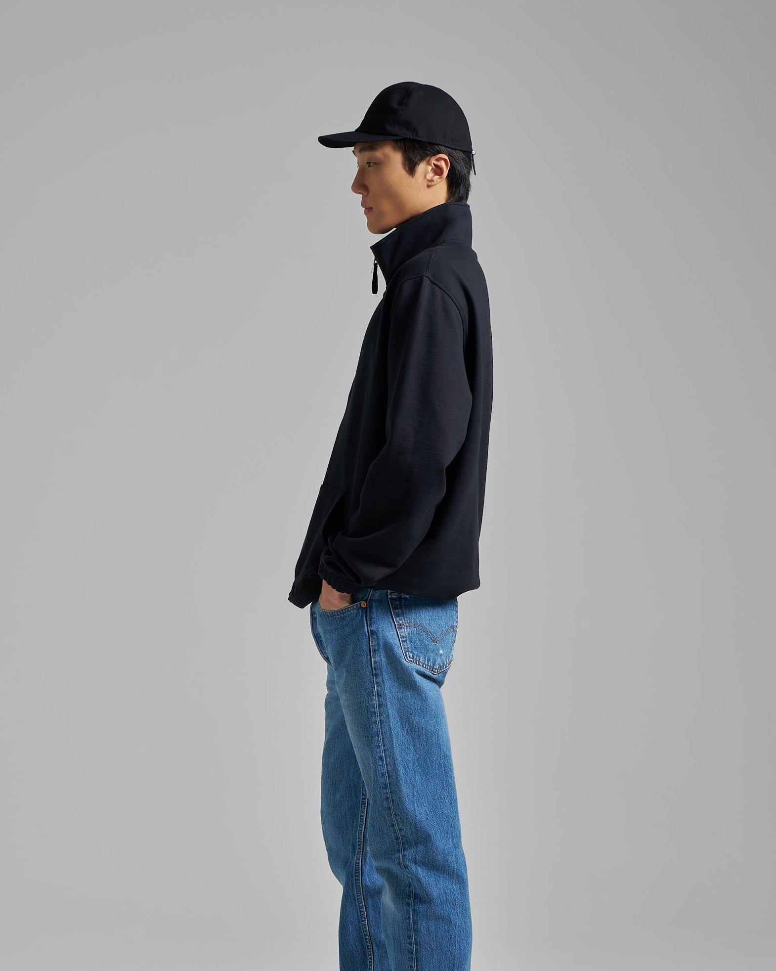 Half Zip Loopback Sweatshirt