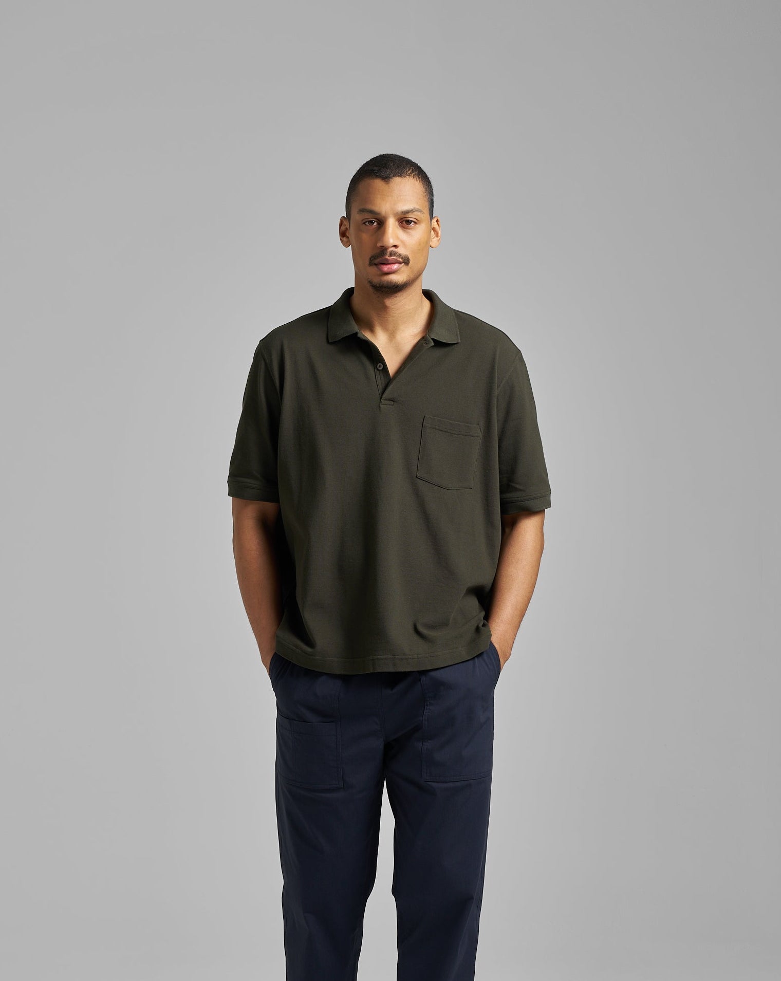 Short Sleeve Pique Pocket Polo