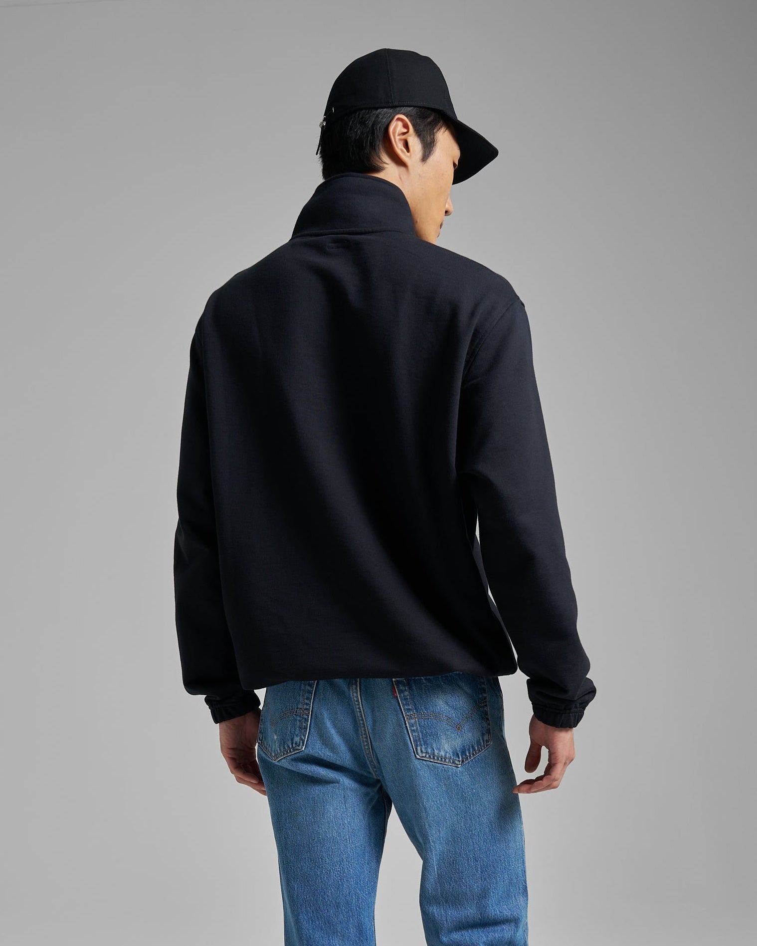 Half Zip Loopback Sweatshirt