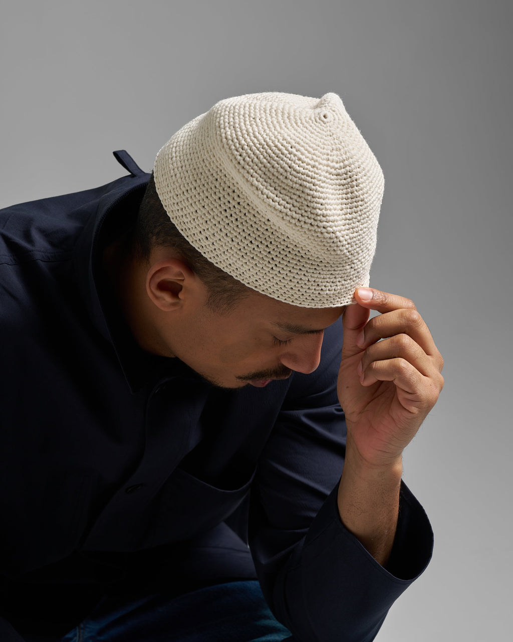 Tech Cotton Crochet Beanie