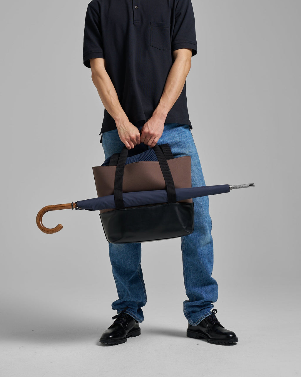 Canvas & Leather Daily Tote Bag
