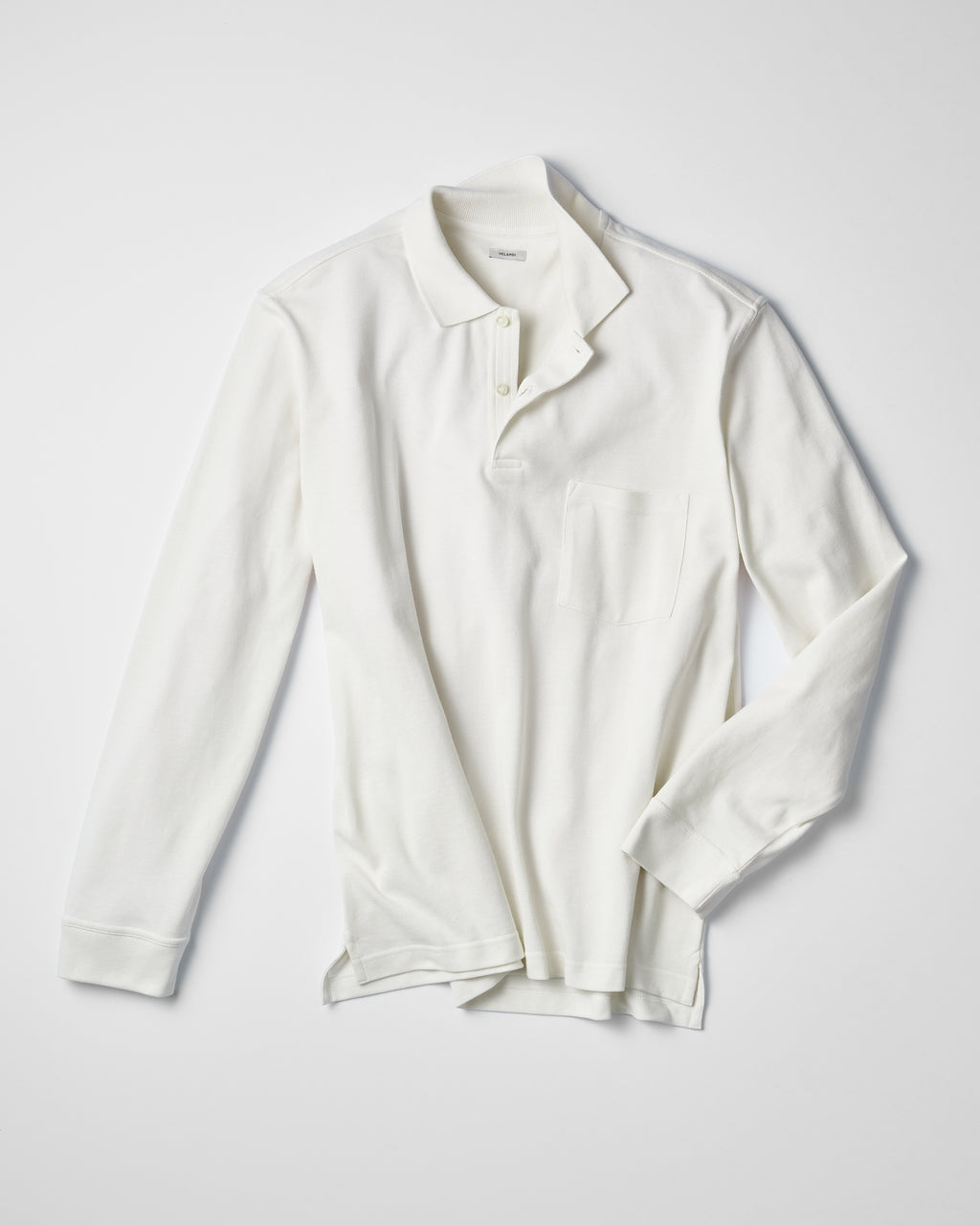 Long Sleeve Pique Pocket Polo