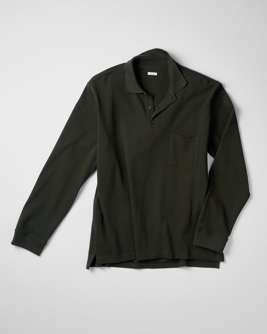 Long Sleeve Pique Pocket Polo