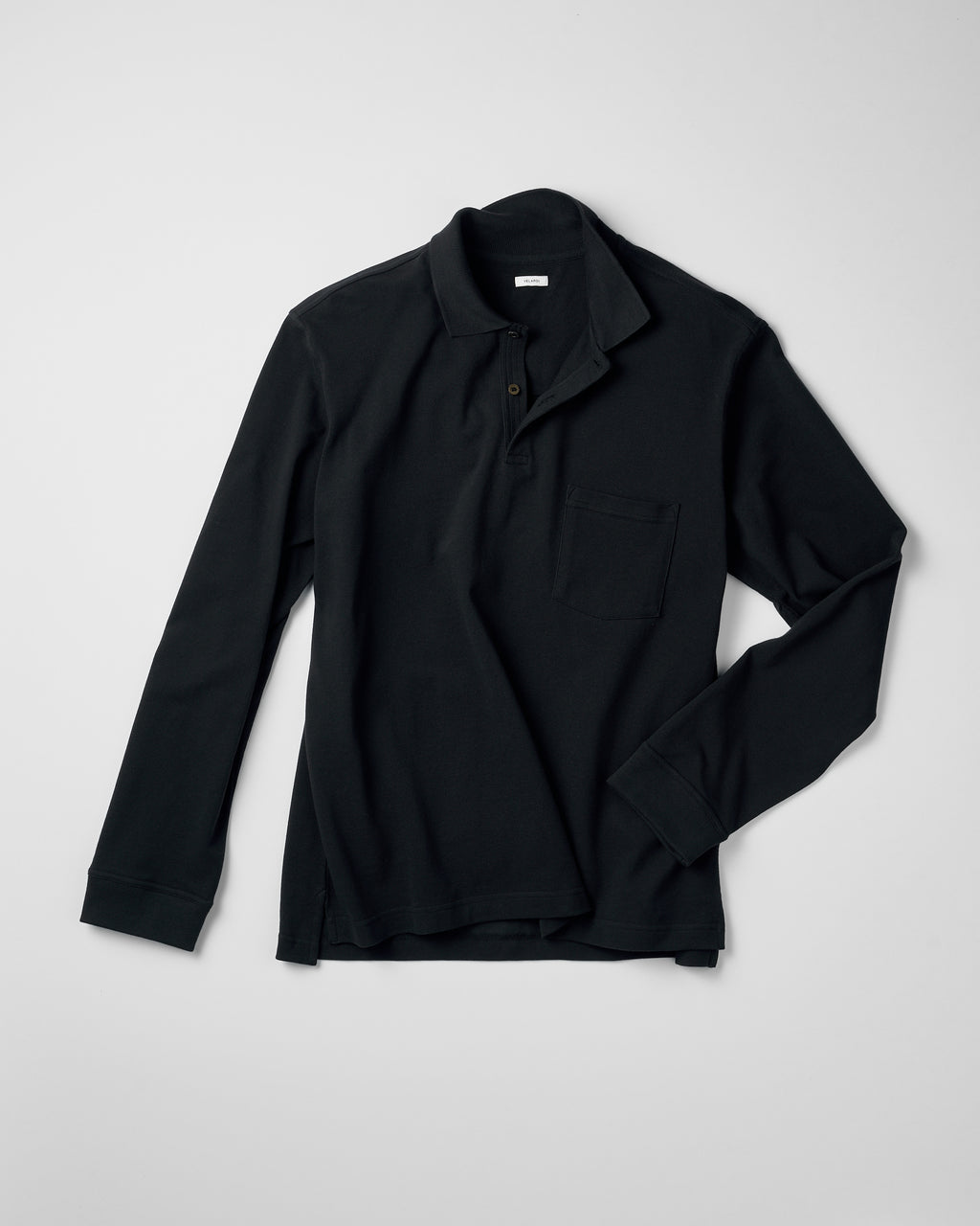 Long Sleeve Pique Pocket Polo