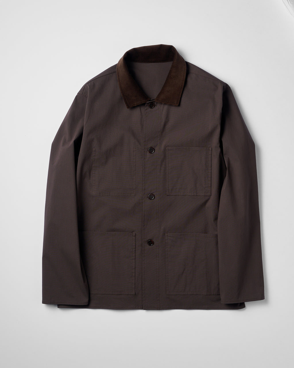 Lightweight Poplin Utility Jacket